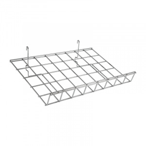 Gridwall Angled Shelf with Lip
