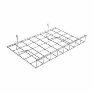 Gridwall Shelf with Front Lip for Gridwall Mesh Panels