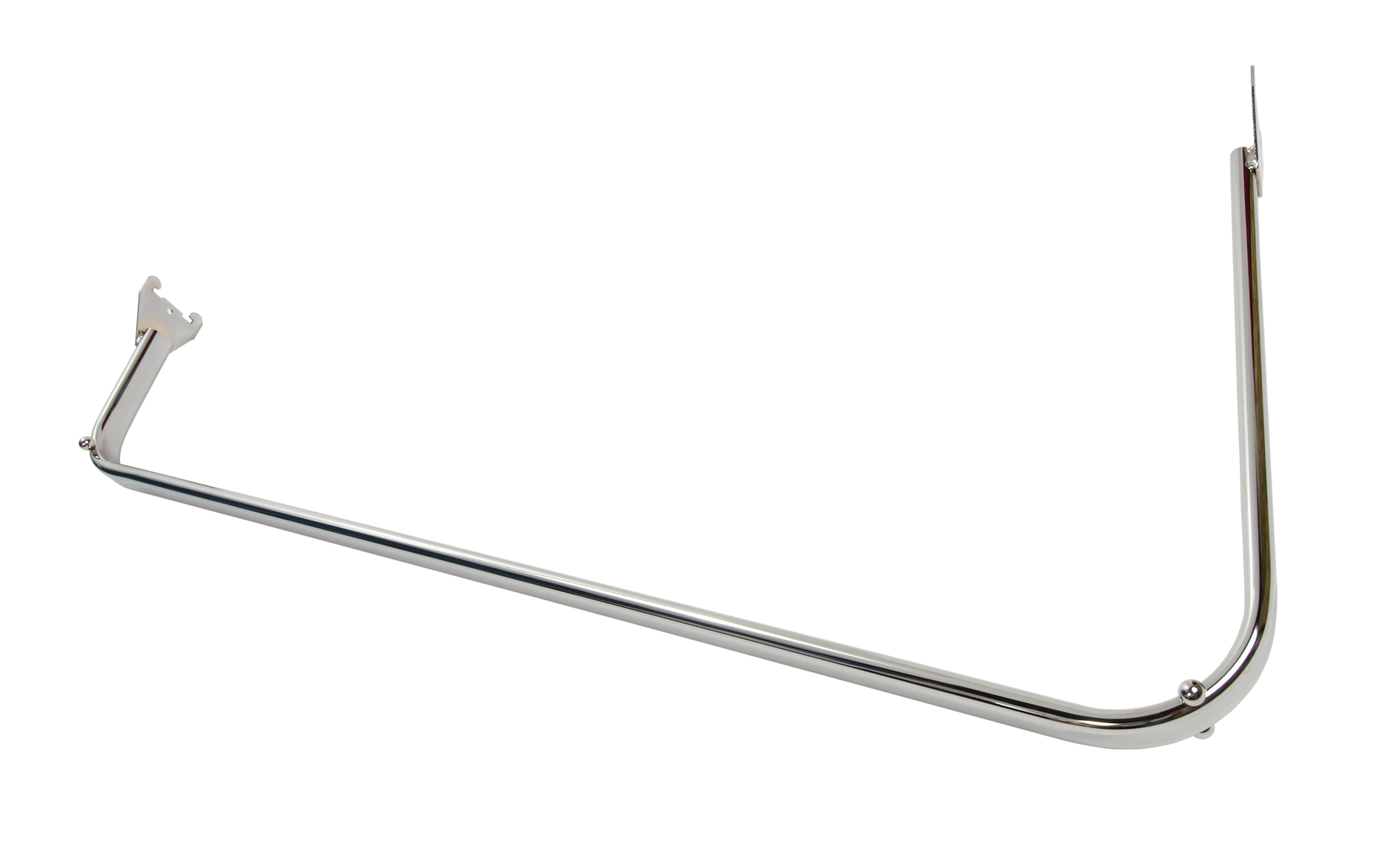 Oblique 1 metre Chrome rail