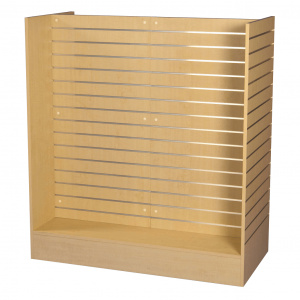 H Style Slatwall Gondola Display Unit – Maple