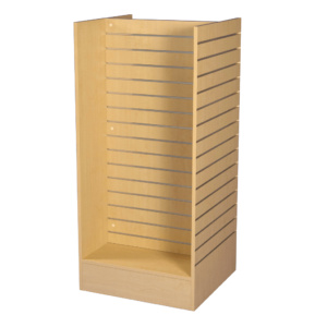 H Style Slatwall Gondola Display Unit – Maple