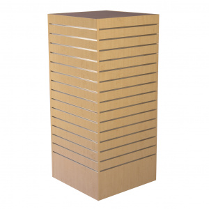 Slatwall Tower Display Unit – Maple