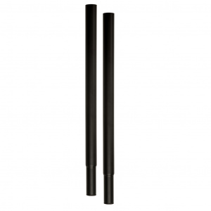 15" Black Clothes Rail Height Extension (pair)