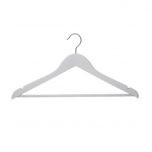 Wooden Coat Hanger - White