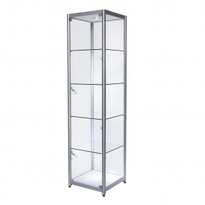 Single Door Tower Showcase – H1980mm W400mm D400mm