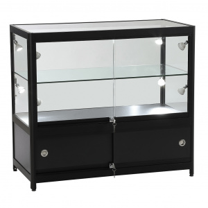 Black Showcase 2/3 Glass – 1000mm